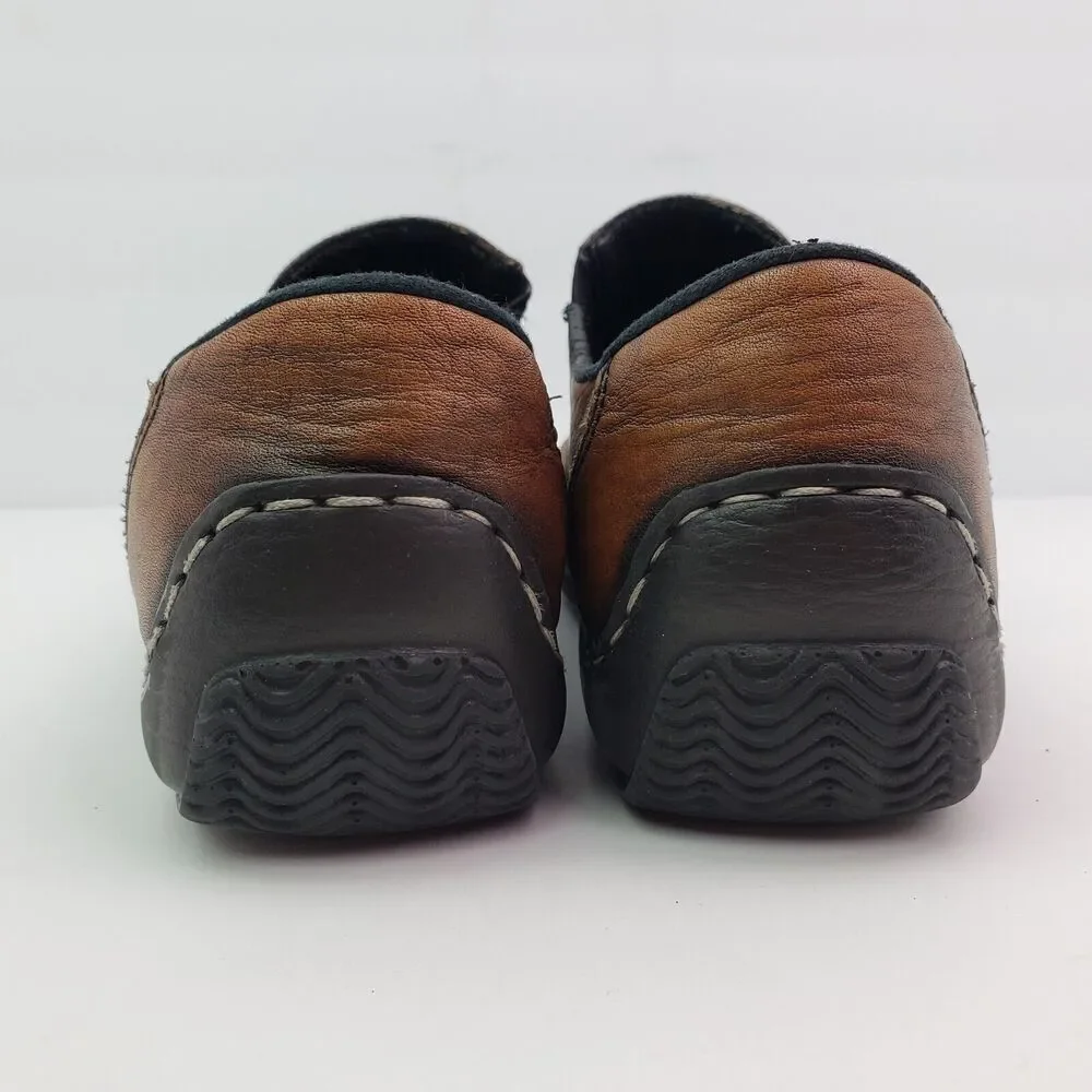 Rieker Celia Antistress Womens Size EU 39 US 8 Brown Leather Slip On Loafer Shoe